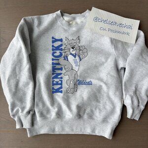 Vintage 90s NCAA Kentucky Wildcats Logo Sweatshirt, University of Kentucky Shirt